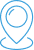 Icône de Localisation : Marqueur de Position sur Carte Icône bleue stylisée de marqueur de position. Représente un lieu, un emplacement géographique ou une localisation sur une carte.